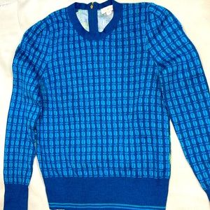 Sweater Tory Burch, blue color , 69% wool,31%silk